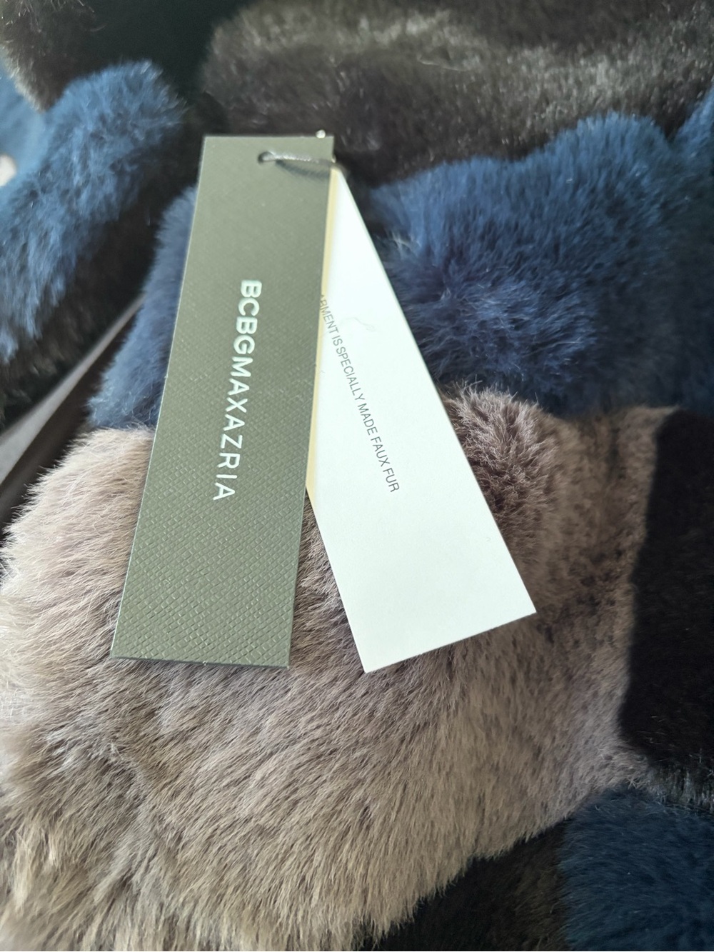 Runway Collection NWT BCBG Faux Fur coat. - Picture 7 of 14
